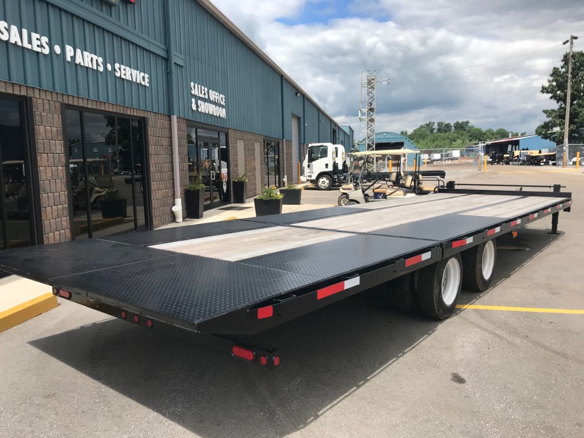 Hydraulic Tilt Trailers - 12 Ton Hydraulic Dove Tail Tandem Dually